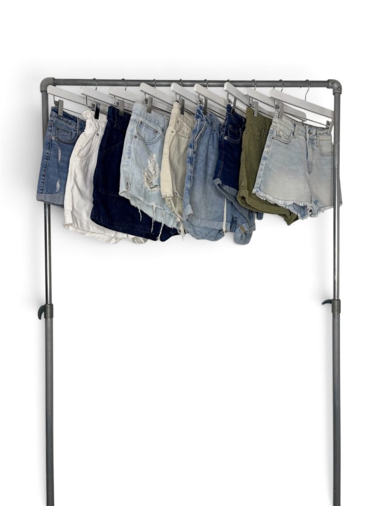 Short en jean taille haute - lot de 10kg